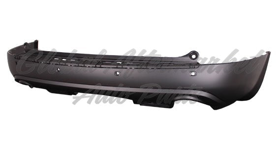 BUMPER RR PRIMED W/PARKING AID SENSOR HOLE CAPA
