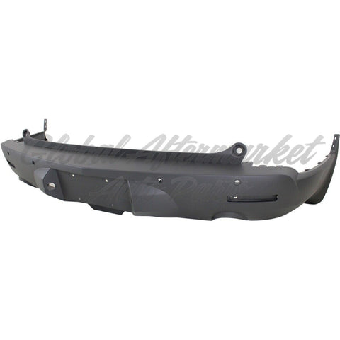 BUMPER RR DUAL EXHAUST TEXTURED W/SENSOR HOLE