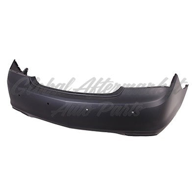 BUMPER RR PRIMED DUAL EXHAUST W/SENSOR W/O SIDE SENSOR CAPA