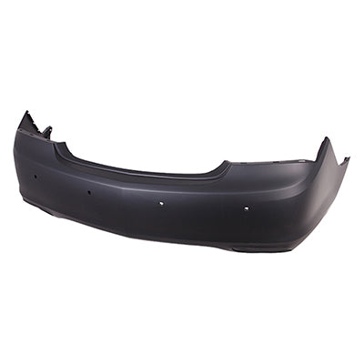 BUMPER RR PRIMED DUAL EXHAUST W/SENSOR W/O SIDE SENSOR CAPA