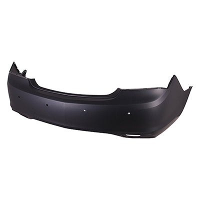 BUMPER RR PRIMED DUAL EXHAUST W/PARK/SIDE SENSORS CAPA