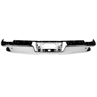 BUMPER FACE BAR RR CHROME W/CORNER STEP/SENSOR