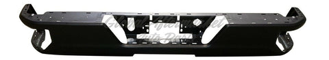 BUMPER FACE BAR RR STEEL BLACK PTM W/O BLIND SPOTS / SENSOR W/ SINGLE EXHAUST