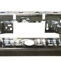 BUMPER FACE BAR RR STEEL CHROME W/O BLIND SPOTS/ SENSOR W/ SINGLE EXHAUST