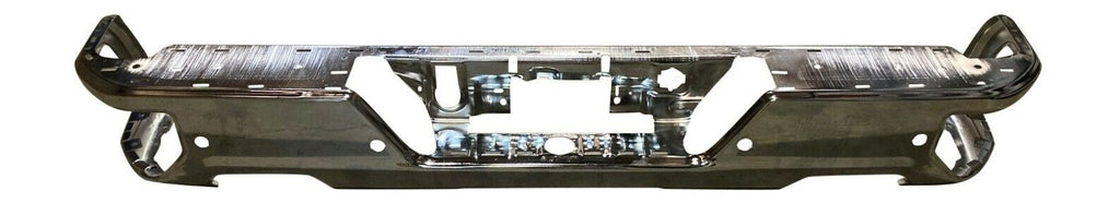 BUMPER FACE BAR RR STEEL CHROME W/BLIND SPOTS/ SENSOR/ DUAL EXHAUST