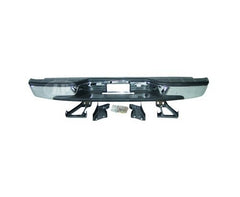 BUMPER RR ASSY CHROME W/BRACKETS/PADS 1500 SERIES FLEETSIDE MODELS