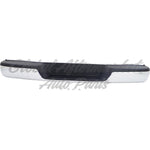 BUMPER RR ASSY CHROME W/O SENSOR W/BLACK PADS 03-25 W/ BRACKETS/ END CAPS/ FITS 18-25 W/O BLIND SPOT — photo 2