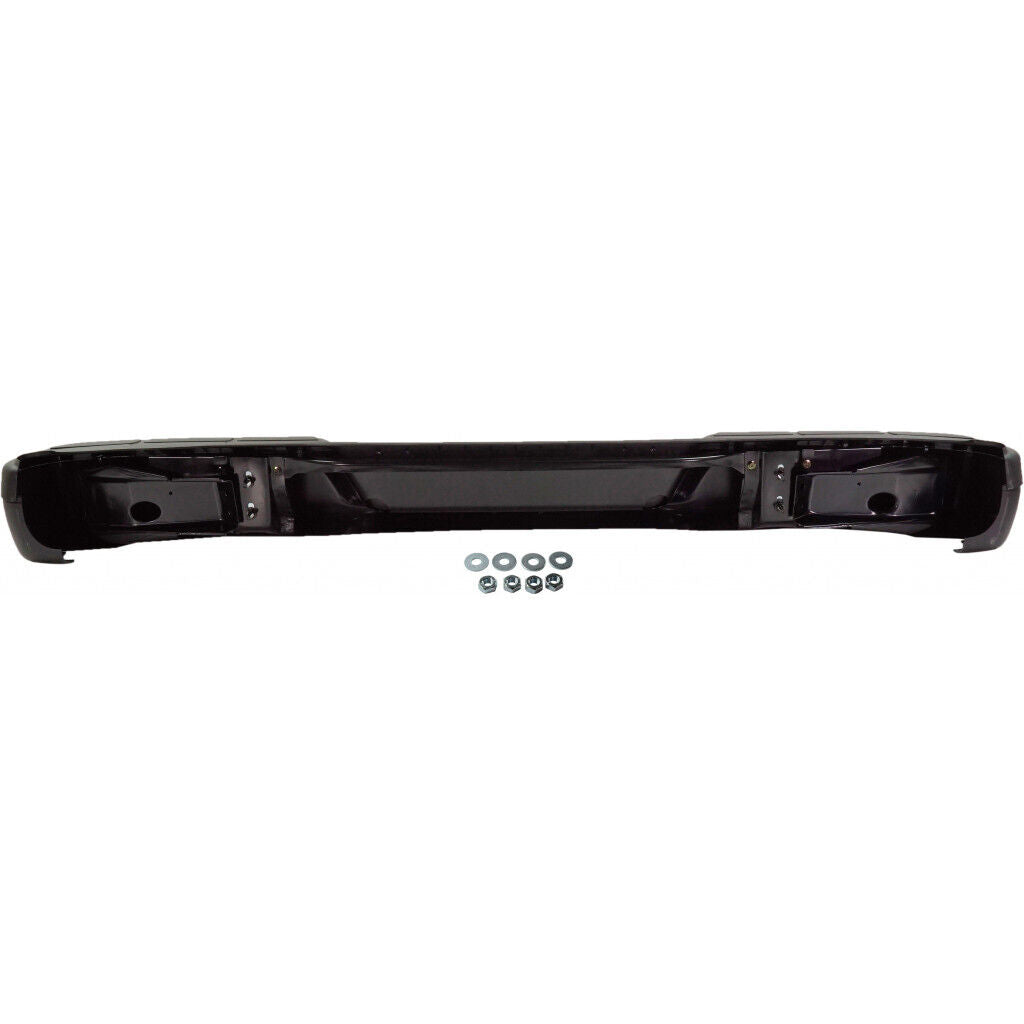 BUMPER RR ASSY BLACK W/O SENSOR W/BAR/ PAD TRUE MATCH TO 2003 UP COLOR/ FITS 18-25 W/O BLIND SPOT CAPA