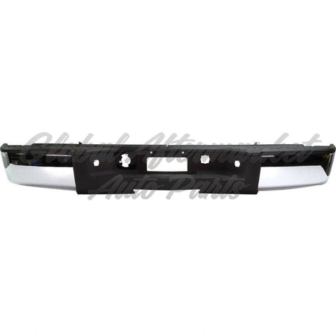 BUMPER RR ASSY CHROME W/REBAR/HITCH W/O SENSOR