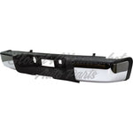 BUMPER RR ASSY CHROME W/REBAR/HITCH W/O SENSOR — photo 3