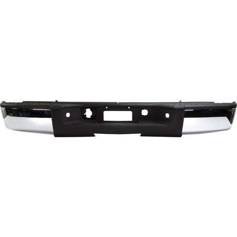 BUMPER RR ASSY CHROME W/REBAR/HITCH W/O SENSOR