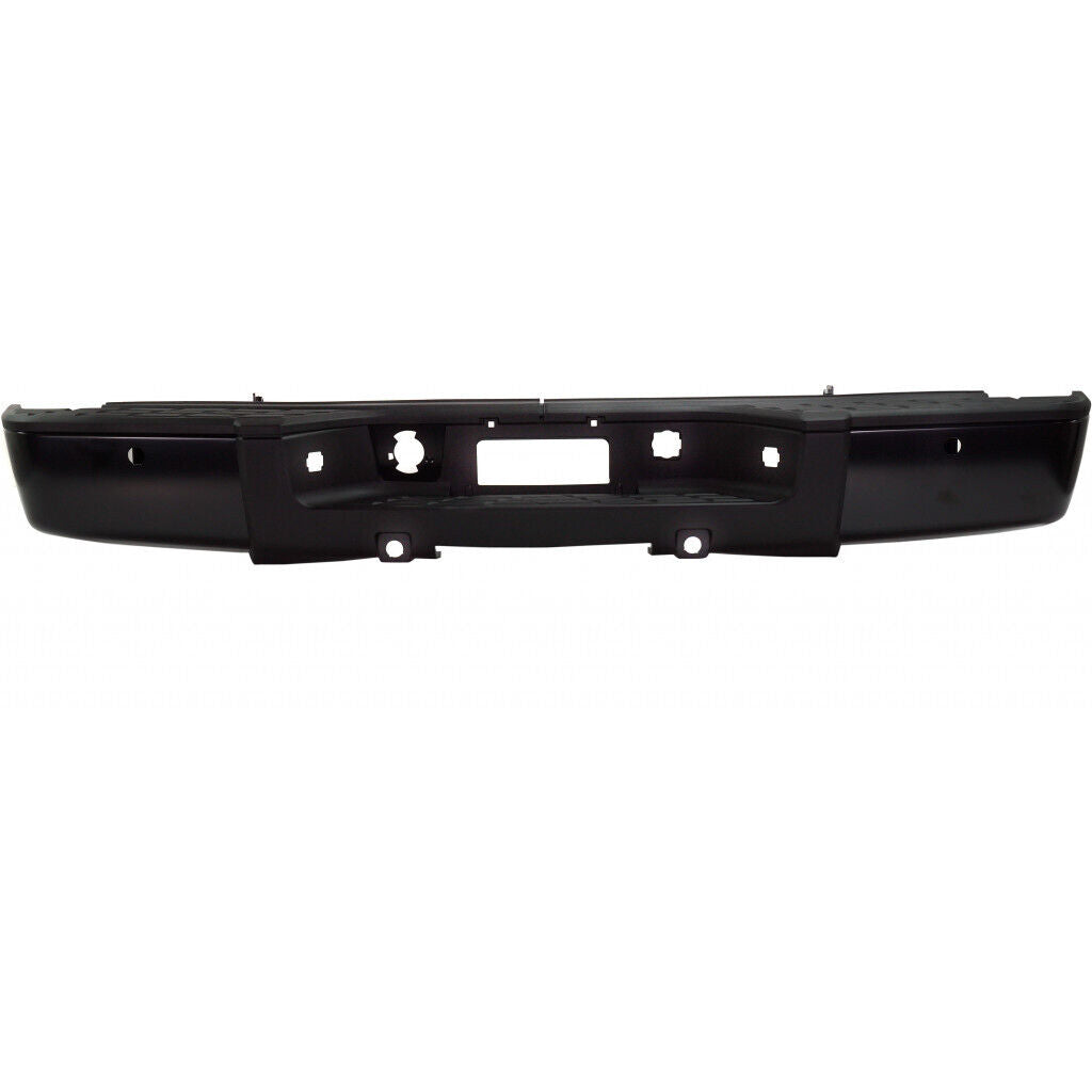 BUMPER RR ASSY BLACK EDP W/REBAR/END CAPS/OUTER PADS/SENSOR