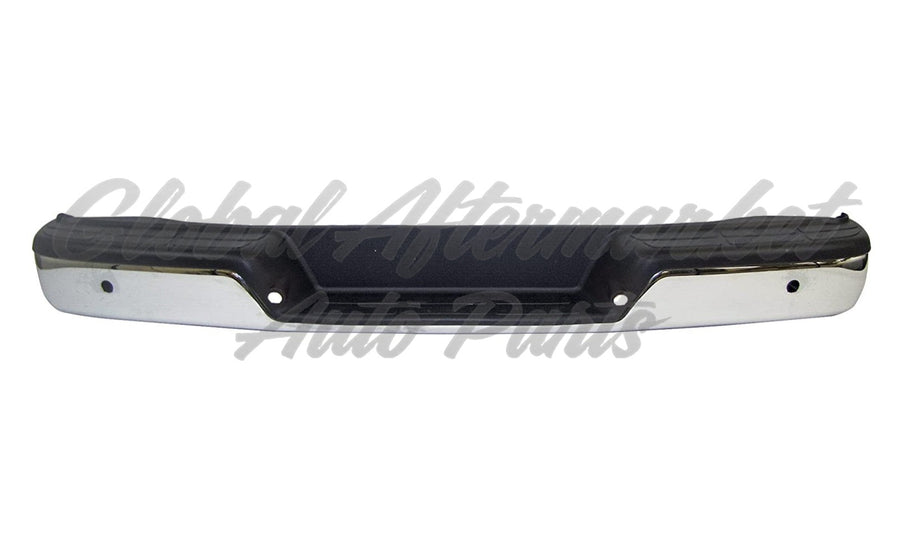 BUMPER FACE BAR RR CHROME W/SENSOR W/O BLIND SPOT