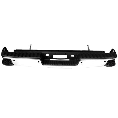 BUMPER RR ASSY CHROME W/CORNER STEP/SENSOR
