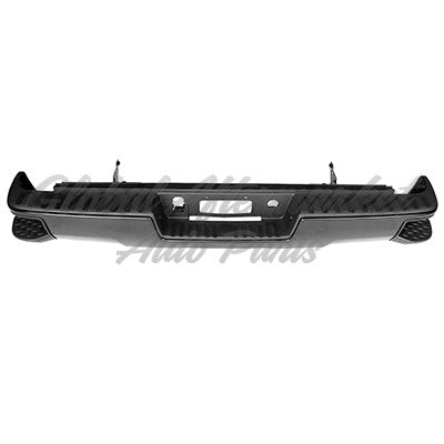 BUMPER RR ASSY BLACK W/CORNER STEP W/O SENSOR