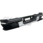 BUMPER RR ASSY CHROME W/PADS/BRACKETS/LAMPS W/O SENSOR — photo 2