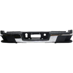 BUMPER RR ASSY CHROME W/PADS/BRACKETS/LAMPS W/O SENSOR