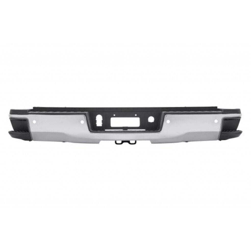 BUMPER RR ASSY CHROME W/SENSOR