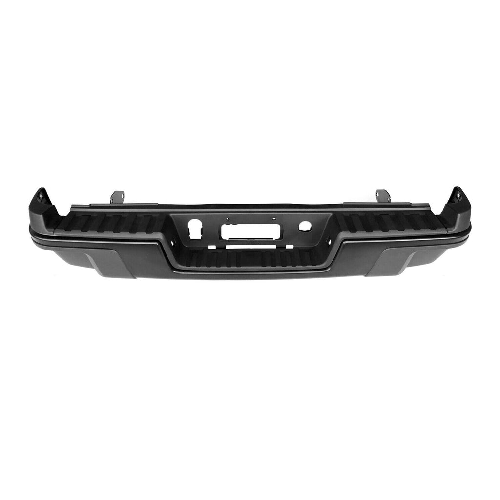 BUMPER RR ASSY BLACK FINISH W/PADS/BRACKETS/LAMPS