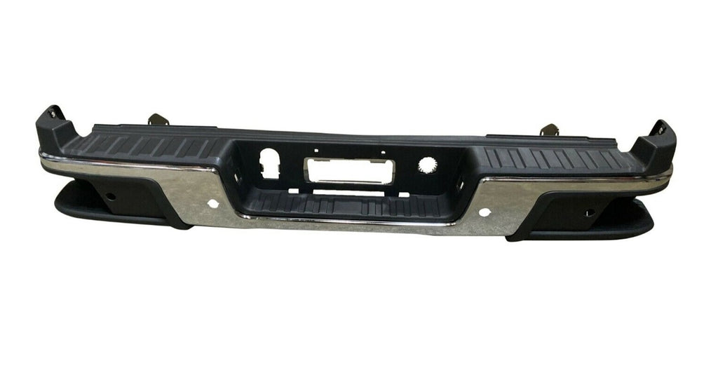 BUMPER RR ASSY CHROME W/SENSOR W/O HITCH
