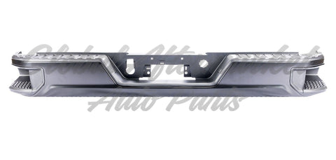 BUMPER RR ASSY BLACK PTM W/O SENSOR/BLIND SPOT BRACKETS (FACE BAR/PAD/INSERTS/OUTER SUPPORT BRACKETS/LICENSE LAMPS) W/ SINGLE EXHAUST