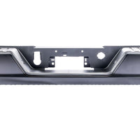 BUMPER RR ASSY BLACK PTM W/O SENSOR/BLIND SPOT BRACKETS (FACE BAR/PAD/INSERTS/OUTER SUPPORT BRACKETS/LICENSE LAMPS) W/ SINGLE EXHAUST