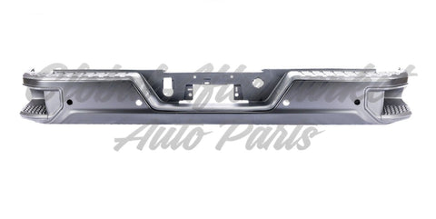 BUMPER RR ASSY BLACK PTM W/BLIND SPOT BRACKETS (FACE BAR/PAD/INSERTS/OUTER SUPPORT BRACKETS/BLIND SPOT/SENSOR)/SINGLE EXHAUST