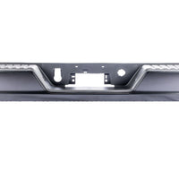 BUMPER RR ASSY BLACK PTM W/ SINGLE EXHAUST / DUAL RR WHEEL W/O BLIND SPOT BRACKETS/SENSOR