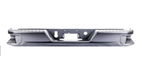 BUMPER RR ASSY BLACK PTM W/ SINGLE EXHAUST / DUAL RR WHEEL W/O BLIND SPOT BRACKETS/SENSOR