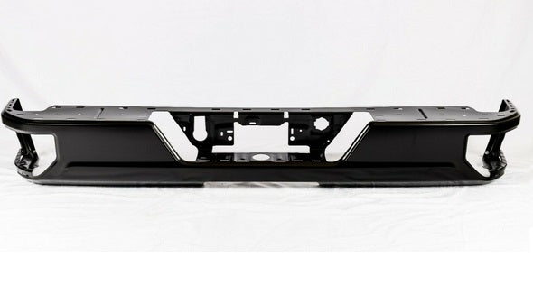 BUMPER RR ASSY STEEL W/O BLIND SPOT BRACKETS/ PARK ASSIST SENSOR W/ SINGLE EXHAUST/ DUAL RR WHEEL