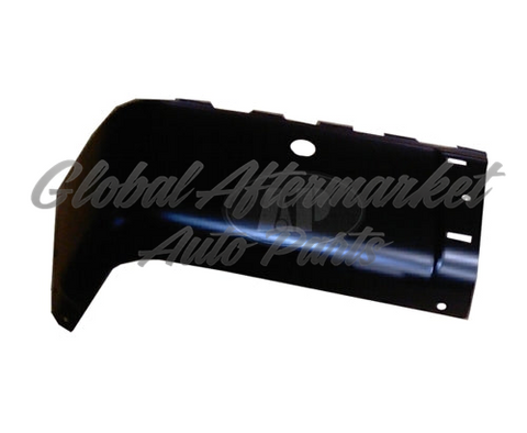 BUMPER END RR LH BLACK W/SENSOR HOLE STEEL