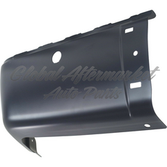 BUMPER END RR LH BLACK W/SENSOR HOLE STEEL