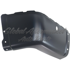 BUMPER END RR LH BLACK W/SENSOR HOLE STEEL