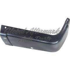 BUMPER END RR LH BLACK W/SENSOR HOLE STEEL