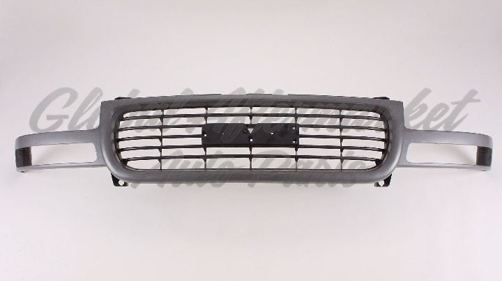 GRILLE BLACK HORIZONTAL BARS W/TEXTURED GRAY FRAME