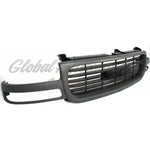 GRILLE BLACK HORIZONTAL BARS W/TEXTURED GRAY FRAME — photo 3