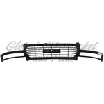 GRILLE BLACK HORIZONTAL BARS W/TEXTURED GRAY FRAME — photo 4