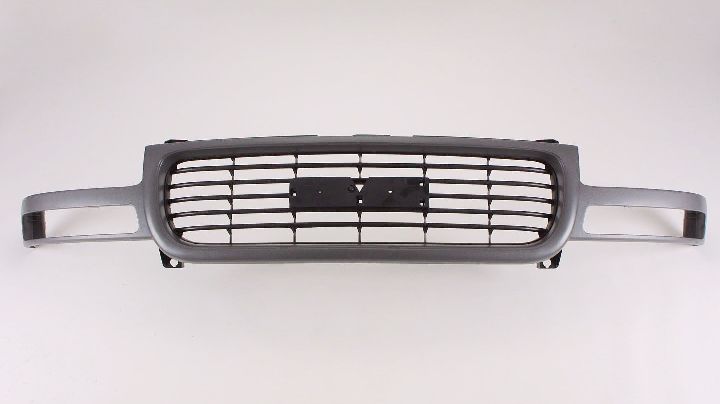 GRILLE BLACK HORIZONTAL BARS W/TEXTURED GRAY FRAME