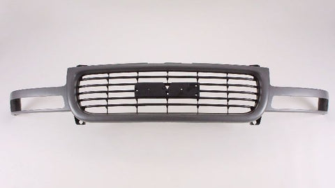 GRILLE BLACK HORIZONTAL BARS W/TEXTURED GRAY FRAME