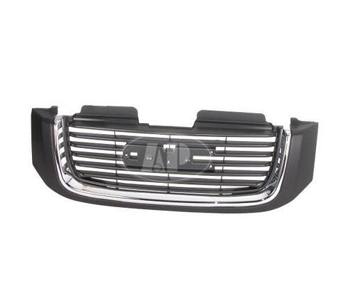 GRILLE W/O HEAD LAMP WASHER HOLE BLACK/CHROME SLE