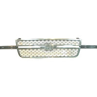 GRILLE CHROME FRAME W/GRAY HONRYCOMB O5 SS/CENTER BAR NEEDS WING INSERTS