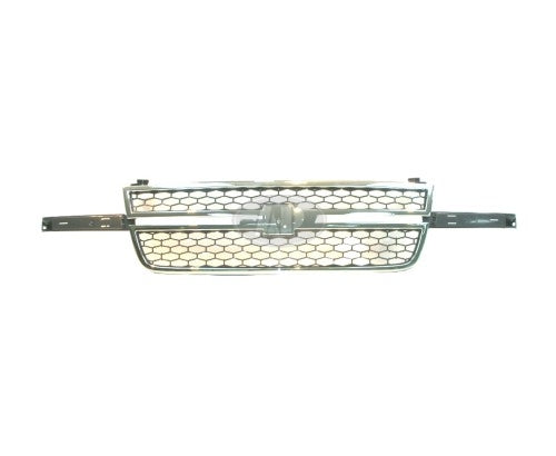 GRILLE CHROME FRAME W/GRAY HONRYCOMB O5 SS/CENTER BAR NEEDS WING INSERTS