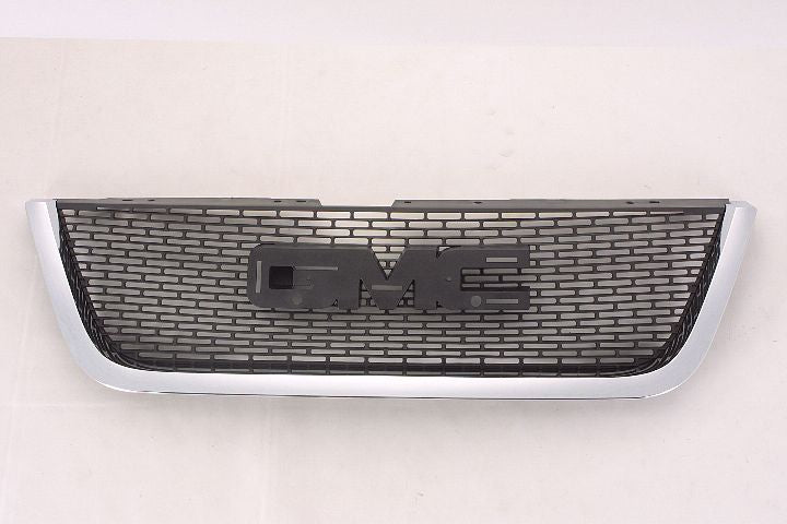 GRILLE MATTE-BLACK W/CHROME MLDG