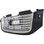 GRILLE CHROME/BLACK W/BLACK FRAME W/H/L WASHER HOLE — photo 2