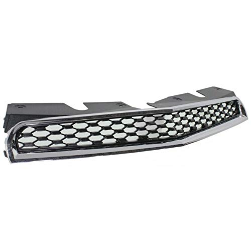 GRILLE UPPER BLACK/CHROME