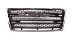 GRILLE MATTE-BLACK W/CHROME MLDG