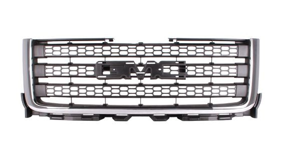 GRILLE MATTE-DK GRAY W/CHROME MLDG 2500/3500
