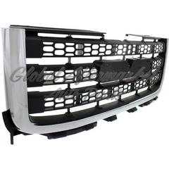 GRILLE MATTE-DK GRAY W/CHROME MLDG 2500/3500