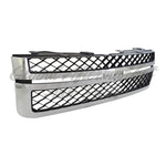 GRILLE MATTE-DK GRAY W/CHROME MLDG — photo 2