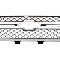GRILLE MATTE-DK GRAY W/CHROME MLDG